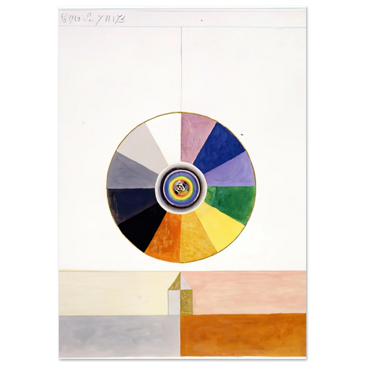 Hilma af Klint - SERIES VII NO 7D 1920 Wall art - 13x18 cm / 5x7 inches - Fine Art Poster-canvas - -