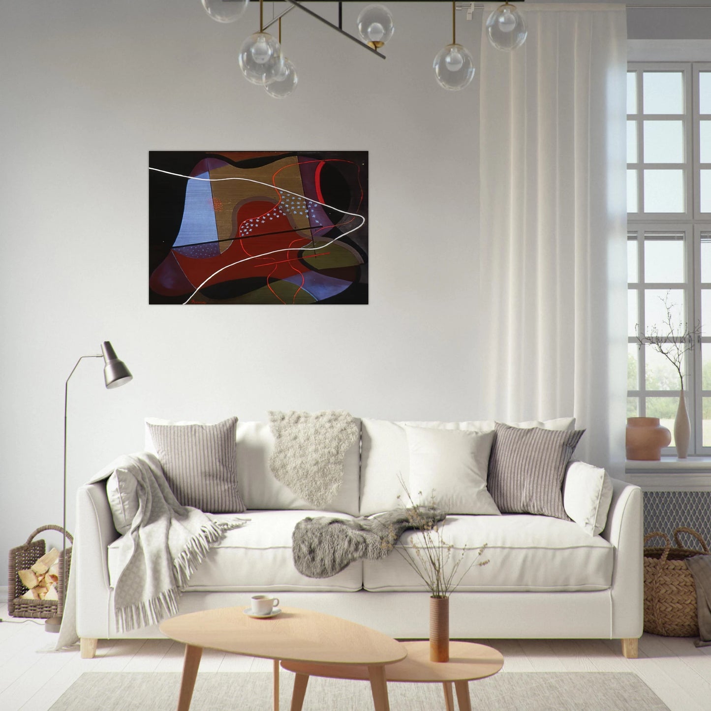 Grazioso - 1933 - John Ferren Brushed Aluminum Print - 70x100 cm / 28x40 inches | John Ferren Aluminum Print | John Ferren Prints