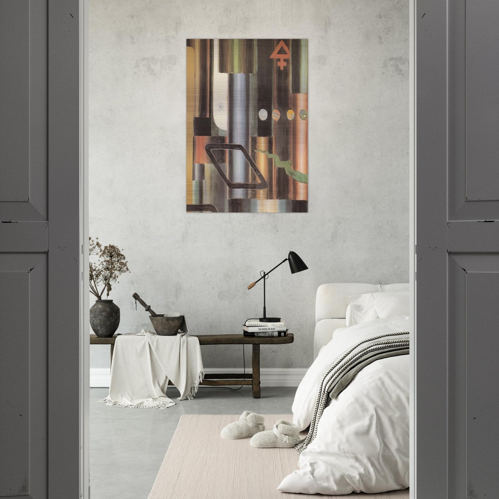 La libra s'infiamma e le piramidi - 1921 - Julius Evola Brushed Aluminum Print - 70x100 cm / 28x40 inches | Julius Evola Aluminum Print | Julius Evola Prints