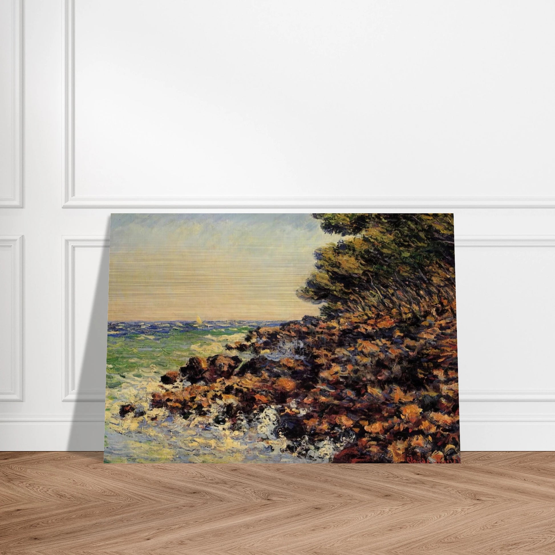 Cap Martin - claude monet Brushed Aluminum Print - 70x100 cm / 28x40 inches | claude monet Aluminum Print | claude monet Prints