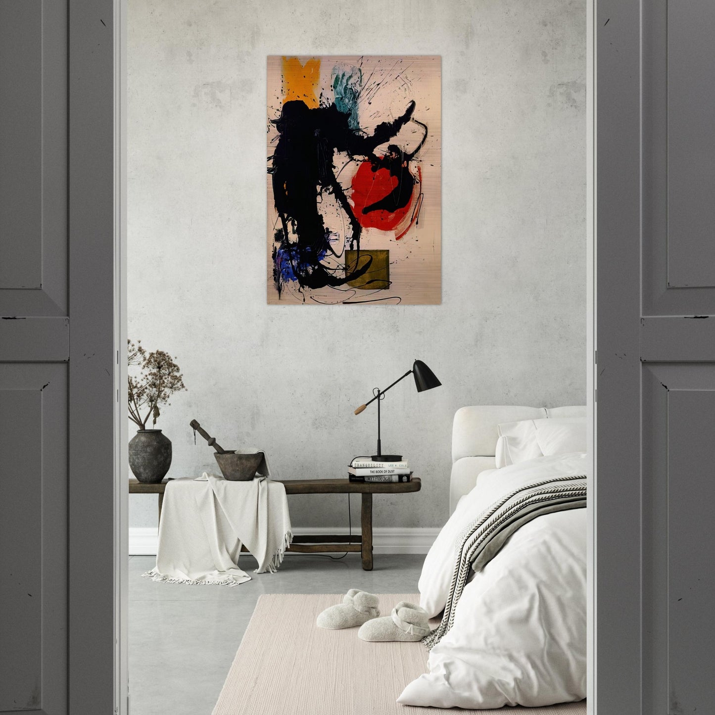 Rope-Swinger - Hans Hofmann Brushed Aluminum Print - 70x100 cm / 28x40 inches | Hans Hofmann Aluminum Print | Hans Hofmann Prints