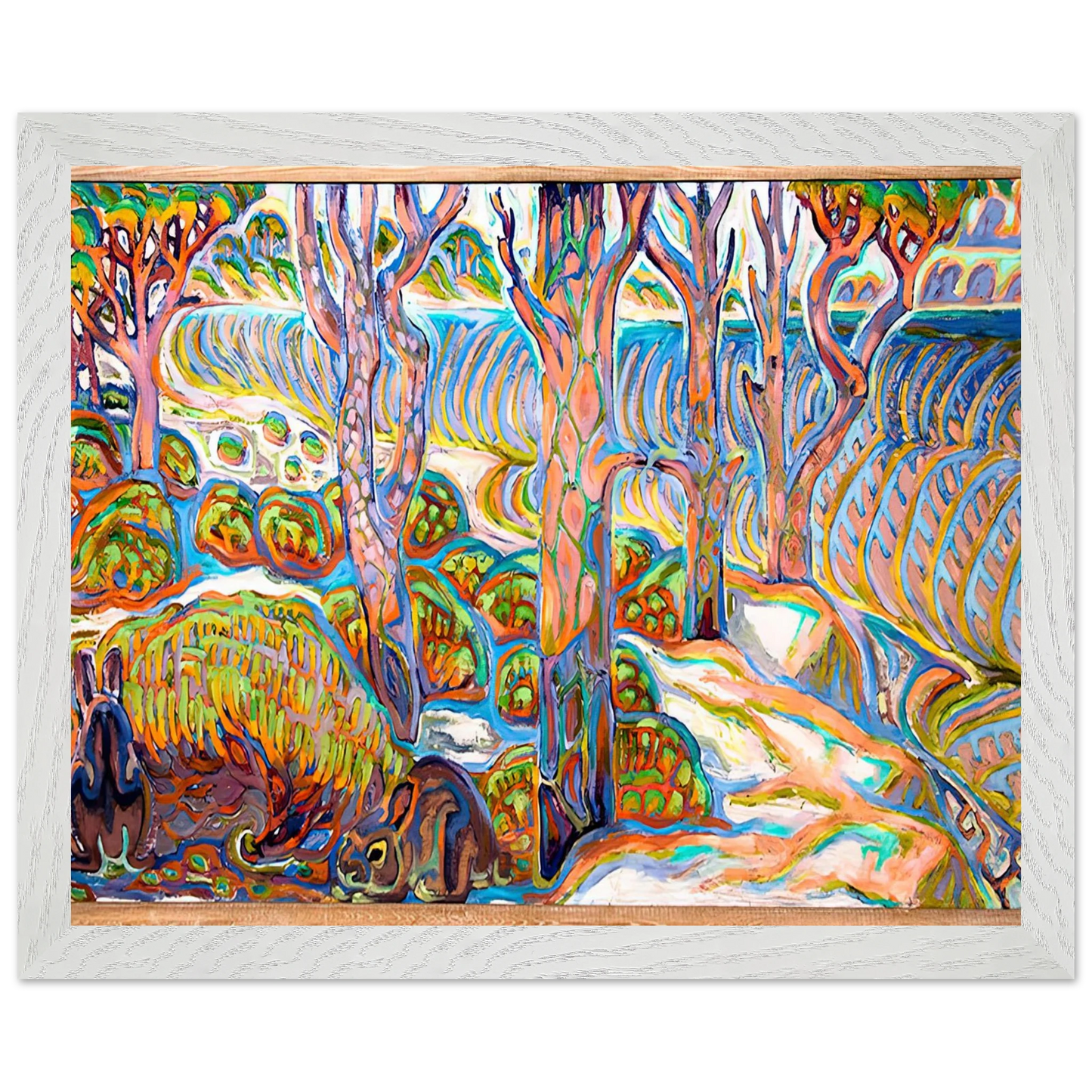 Walter Inglis Anderson - Walter Anderson Wall art - 50x70 cm / 20x28 inches - Premium Wooden Framed Poster With Fine Art Paper-canvas - White frame