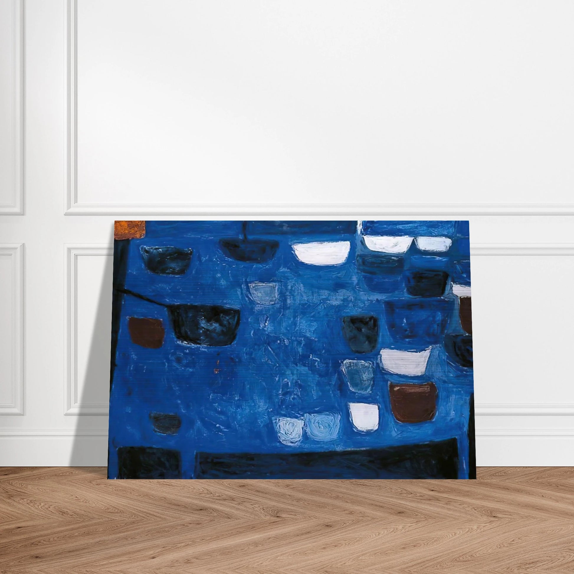 Blue Still Life - 1957 - William Scott Brushed Aluminum Print - 70x100 cm / 28x40 inches | William Scott Aluminum Print | William Scott Prints