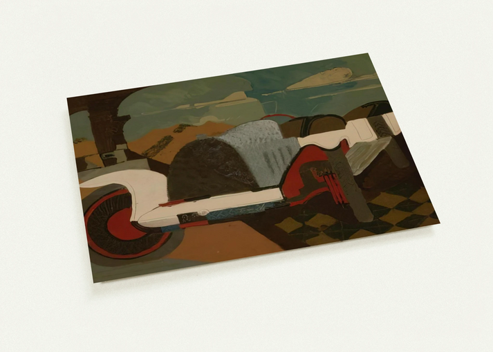 La Bugatti - 1925 By Charles Lapicque Pack of 10 Post Cards | Charles Lapicque Post Cards | A6 (10.5 x 14.8 cm) - 4.1 x 5.8 inches