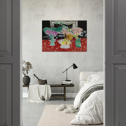 ROSES DE NOEL ET SAXIFRAGE 1944 - Henri Matisse Brushed Aluminum Print - 70x100 cm / 28x40 inches | Henri Matisse Aluminum Print | Henri Matisse Prints
