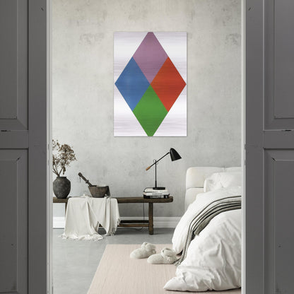 Aus violettem kern - 1967 - Max Bill Brushed Aluminum Print - 70x100 cm / 28x40 inches | Max Bill Aluminum Print | Max Bill Prints