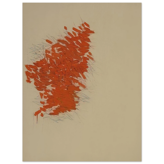 Robert Goodnough - Orange - 1973  75x100 cm / 30x40inches Fine Art Poster