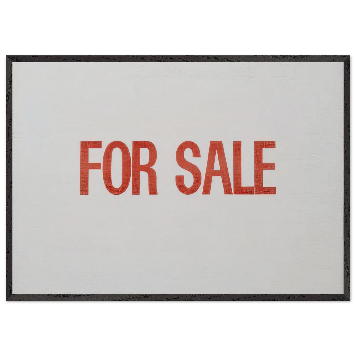 For Sale - 1962 - Billy Apple 70x100 cm / 28x40 inches Framed Art Print – Black Wooden Frame