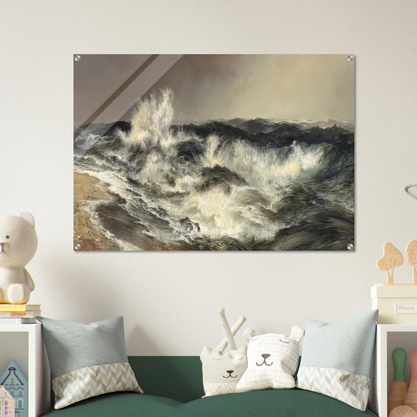 The Much Resounding Sea - Thomas Moran Acrylic Print - 70x100 cm / 28x40″ inches | Thomas Moran Wall Art | Thomas Moran Prints