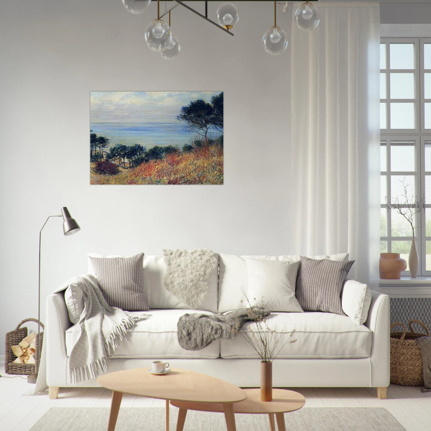 The Coast of Varengeville - claude monet Brushed Aluminum Print - 70x100 cm / 28x40 inches | claude monet Aluminum Print | claude monet Prints