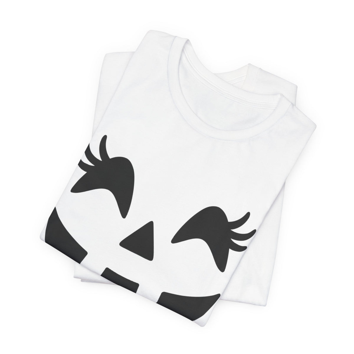 Masque de citrouille Jack O'Lantern Cils Halloween Femmes Filles T-Shirt