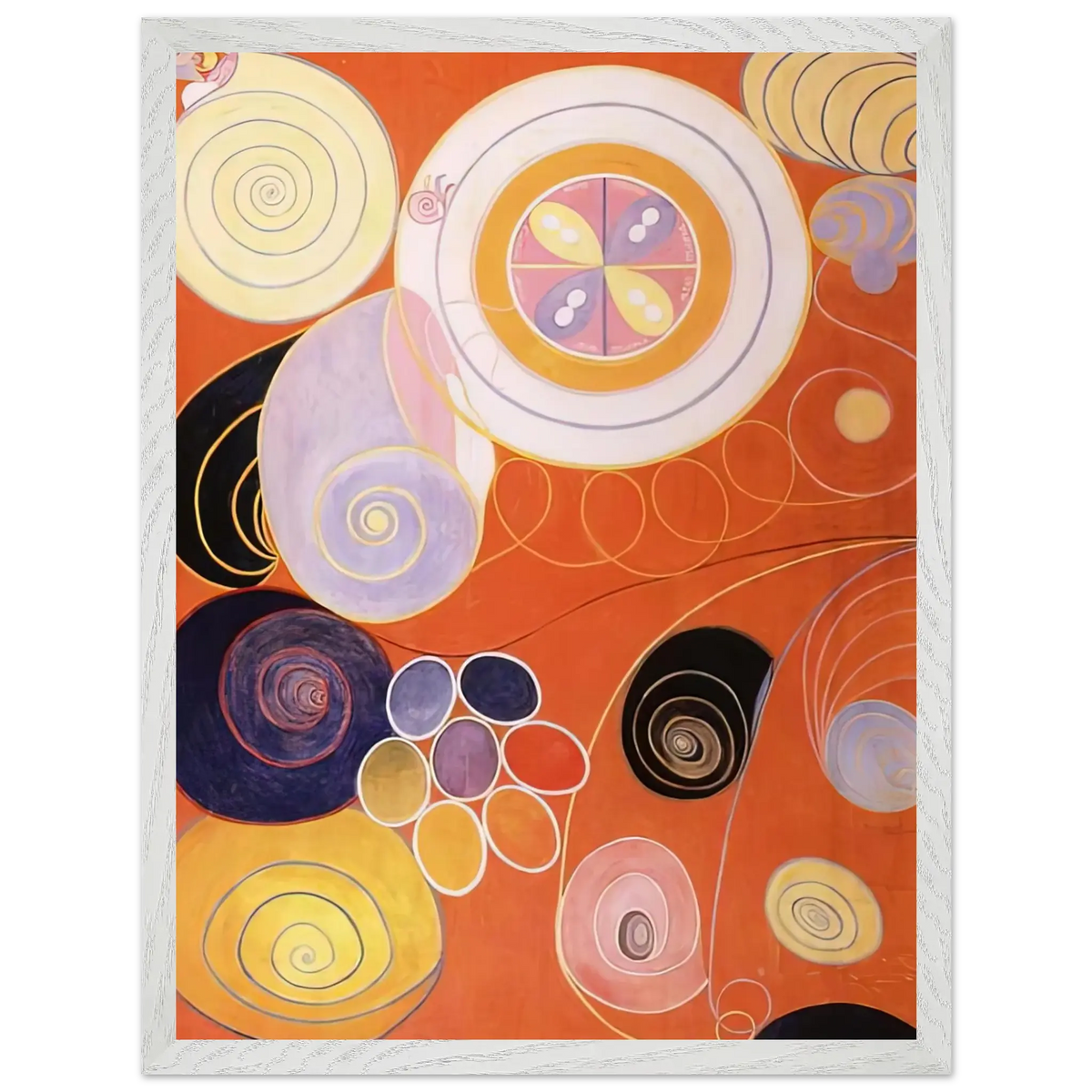 Hilma af Klint - THEY TENS MAINSTAY IV 1907 Wall art - 40x50 cm / 16x20 inches - Premium Wooden Framed Poster With Fine Art Paper - Wood frame