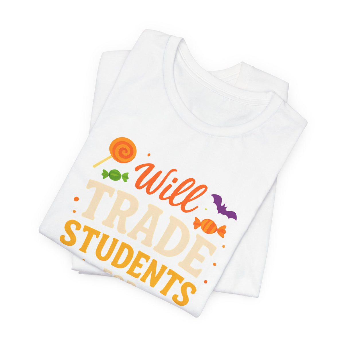 "Échange Élèves Contre Bonbons Prof Mignonne Déguisement Halloween T-Shirt"