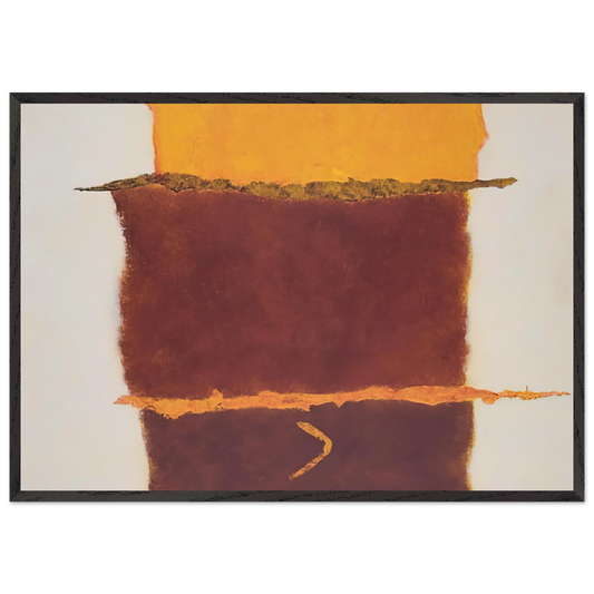 Infinity Field Lefkada Series 11 - 1978 - Theodoros Stamos 70x100 cm / 28x40 inches Framed Art Print – Black Wooden Frame