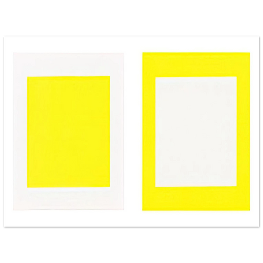Donald Judd - Untitled Cadmium Yellow Light - 1990  75x100 cm / 30x40inches Fine Art Poster