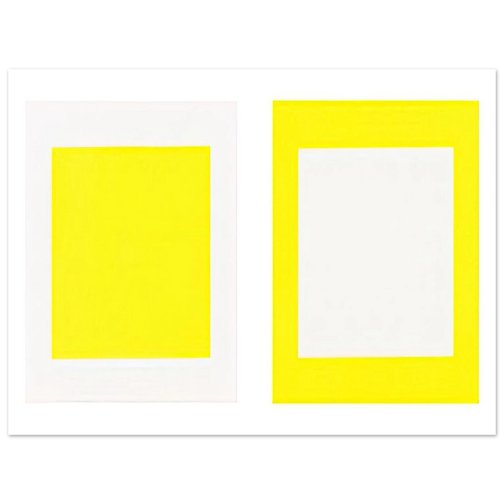 Donald Judd - Untitled Cadmium Yellow Light - 1990  75x100 cm / 30x40inches Fine Art Poster