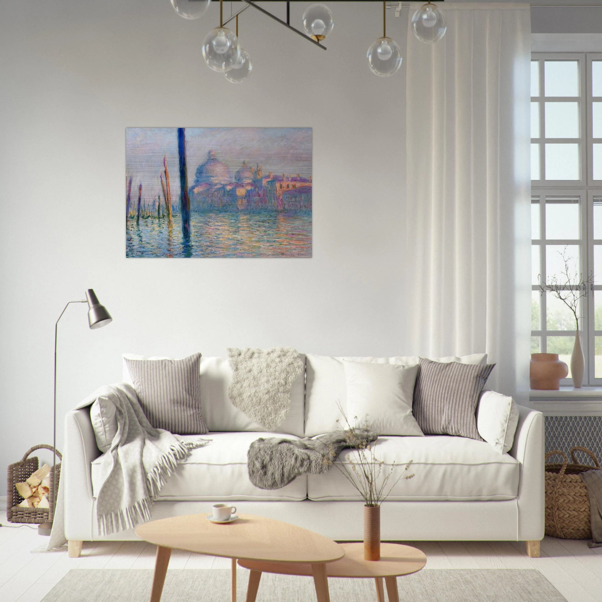 The Grand Canal in Venice 01 - claude monet Brushed Aluminum Print - 70x100 cm / 28x40 inches | claude monet Aluminum Print | claude monet Prints
