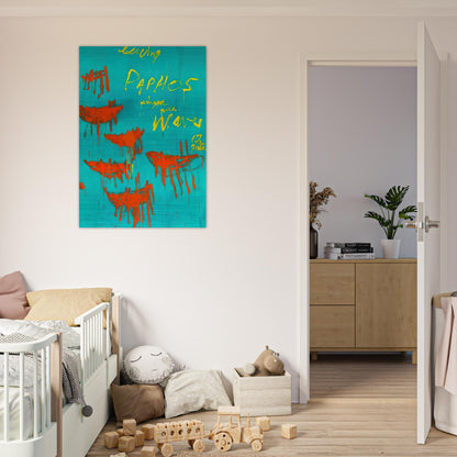 Leaving Paphos Ringed With Waves V - Cy Twombly Brushed Aluminum Print - 70x100 cm / 28x40 inches | Cy Twombly Aluminum Print | Cy Twombly Prints