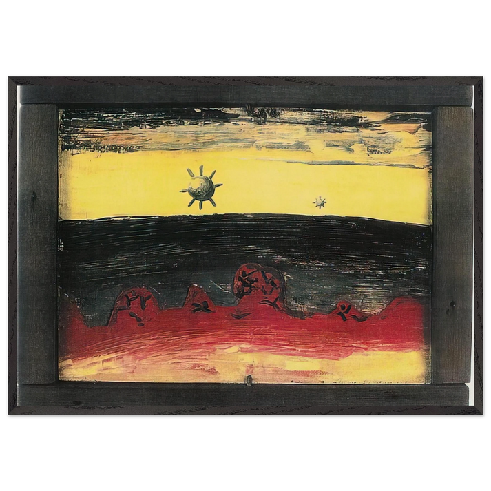Prophecy - 1946 - Forrest Bess 70x100 cm / 28x40 inches Framed Art Print – Black Wooden Frame
