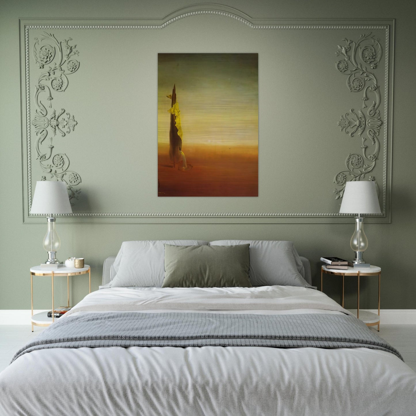 THE BIRTH OF LIQUID FEARS - Salvador Dali Brushed Aluminum Print - 70x100 cm / 28x40 inches | Salvador Dali Aluminum Print | Salvador Dali Prints