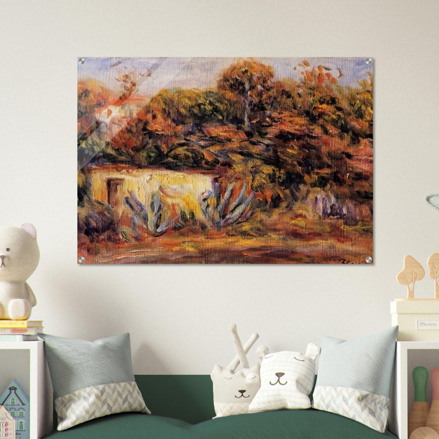 Cabin with Aloe Plants - Pierre-Auguste Renoir Acrylic Print - 70x100 cm / 28x40″ inches