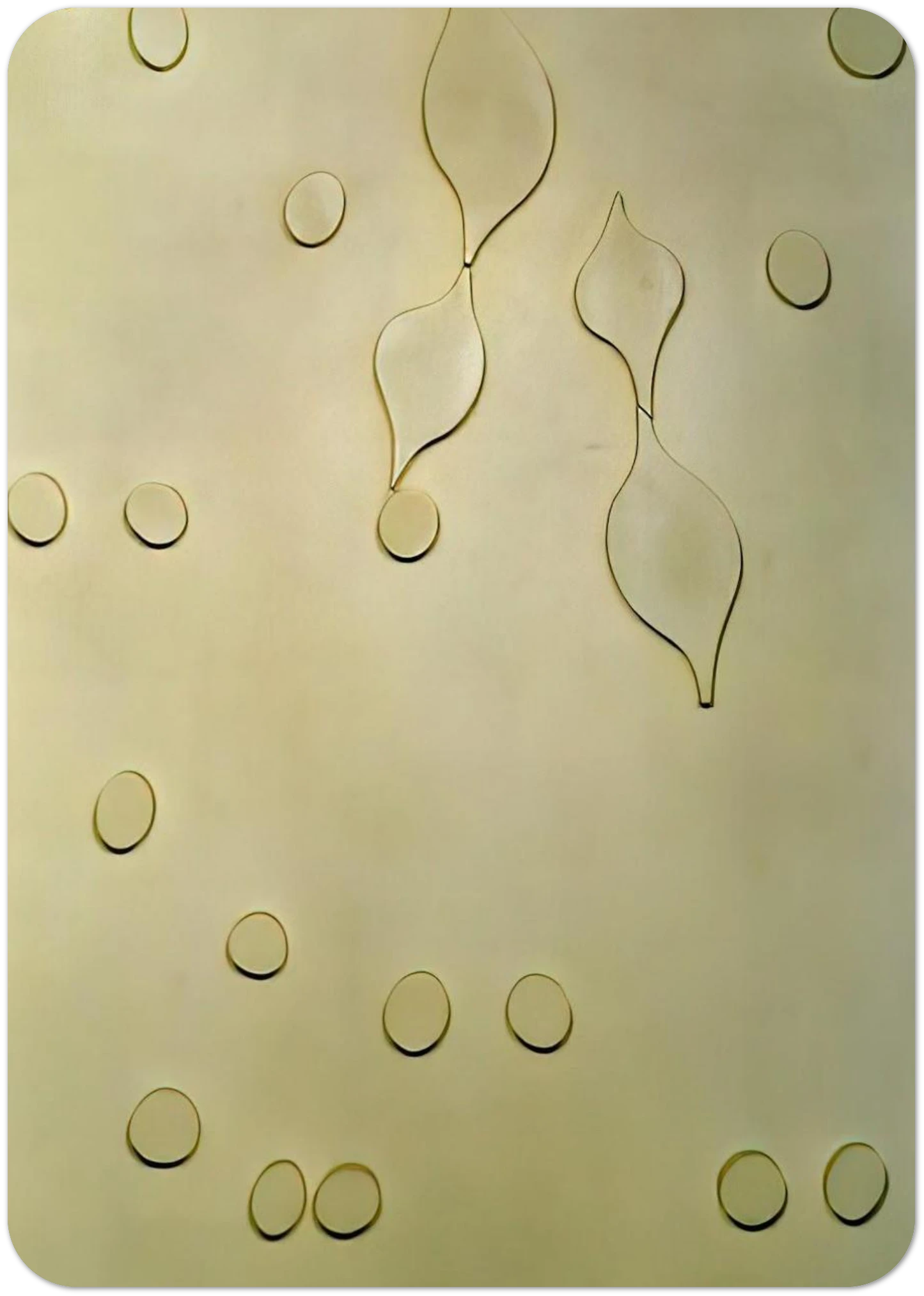 Leafage and Drops By Jean Arp Pack of 10 Post Cards | Jean Arp Post Cards | A6 (10.5 x 14.8 cm) - 4.1 x 5.8 inches