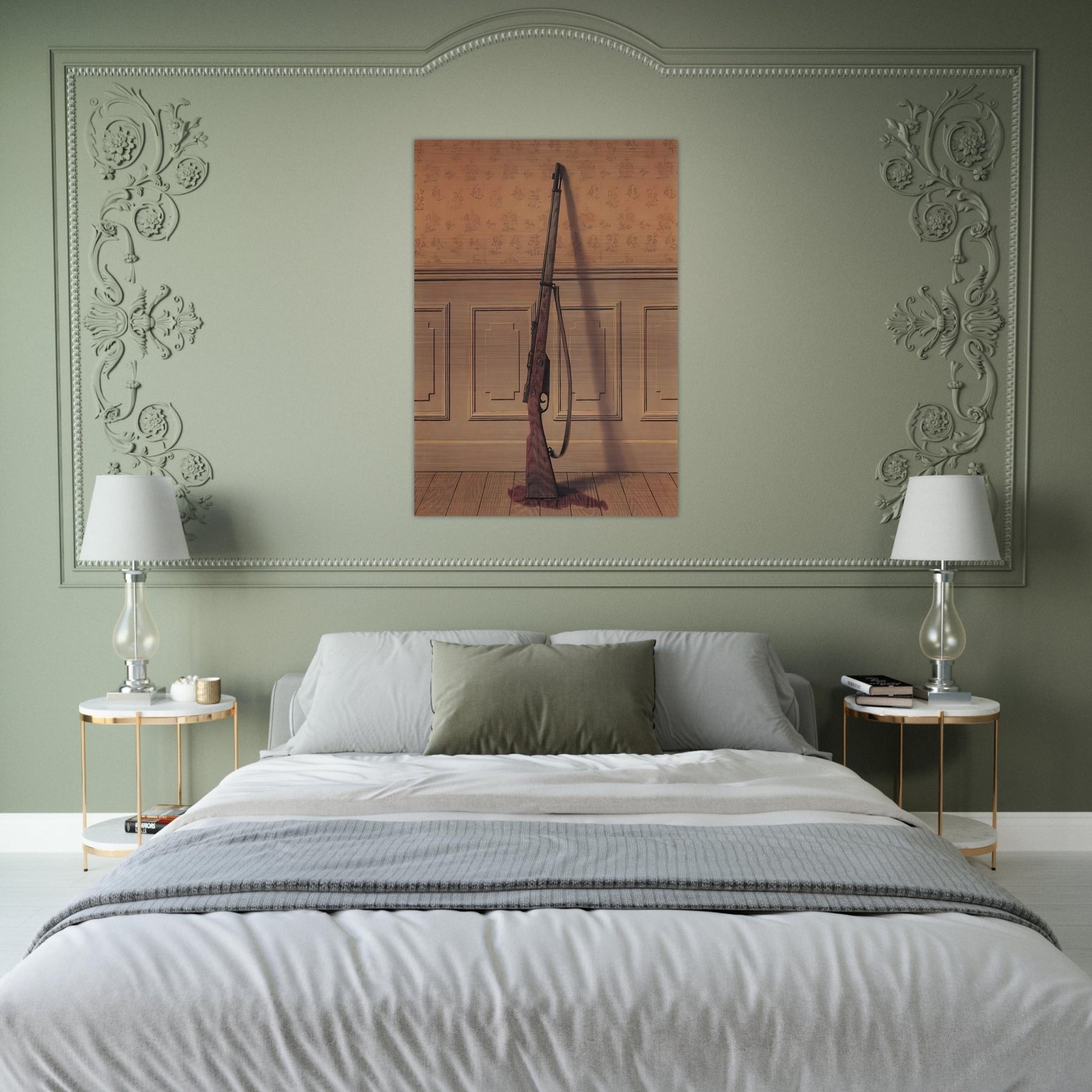 THE SURVIVOR 1950 - Rene Magritte Brushed Aluminum Print - 70x100 cm / 28x40 inches | Rene Magritte Aluminum Print | Rene Magritte Prints