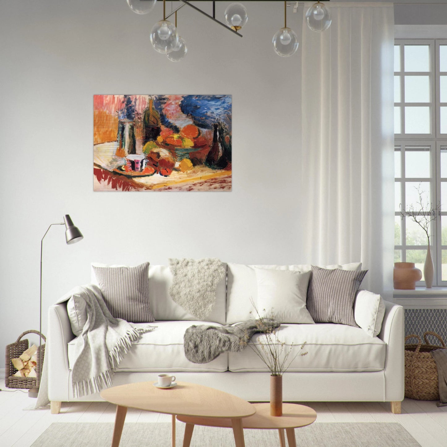 STILL LIFE WITH FRUIT 1896 - Henri Matisse Brushed Aluminum Print - 70x100 cm / 28x40 inches | Henri Matisse Aluminum Print | Henri Matisse Prints