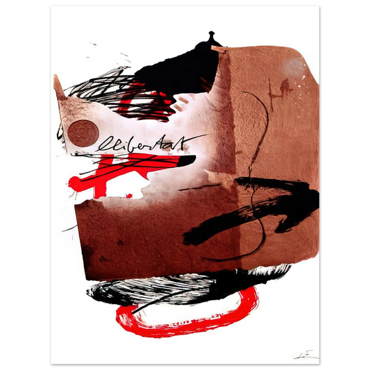 Antoni Tapies - LLIBERTAT 1988  75x100 cm / 30x40inches Fine Art Poster