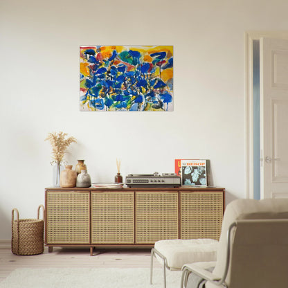 Untitled  SF-56-003  - Sam Francis Brushed Aluminum Print - 70x100 cm / 28x40 inches | Sam Francis Aluminum Print | Sam Francis Prints