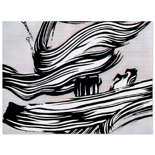 Roy Lichtenstein - BRUSHSTROKES 1968  75x100 cm / 30x40inches Fine Art Poster