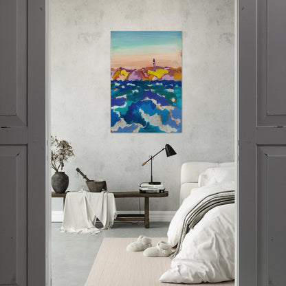 Le Phare - 1958 - Charles Lapicque Brushed Aluminum Print - 70x100 cm / 28x40 inches | Charles Lapicque Aluminum Print | Charles Lapicque Prints