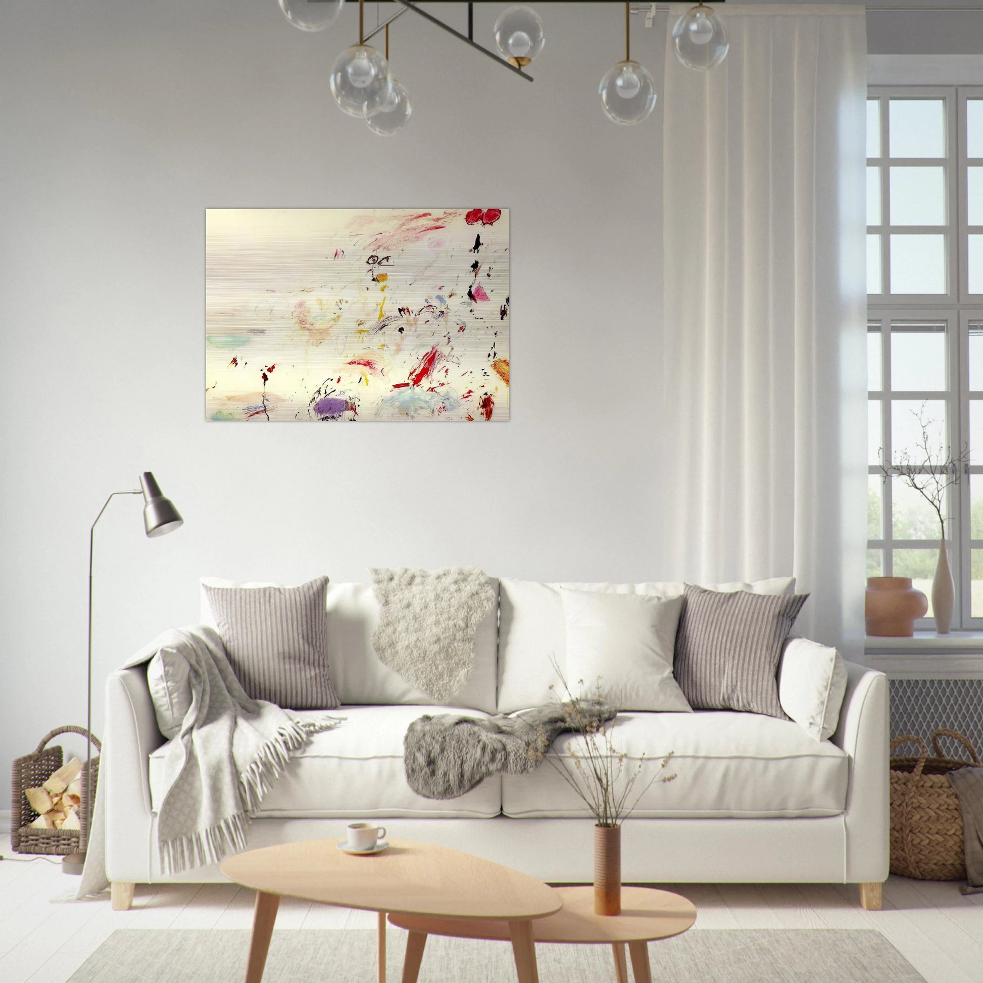 Bay of Naples - Cy Twombly Brushed Aluminum Print - 70x100 cm / 28x40 inches | Cy Twombly Aluminum Print | Cy Twombly Prints