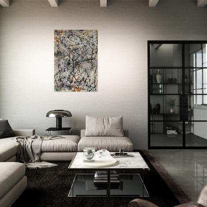 NUMBER 32 1947 - Jackson Pollock Brushed Aluminum Print - 70x100 cm / 28x40 inches | Jackson Pollock Aluminum Print | Jackson Pollock Prints