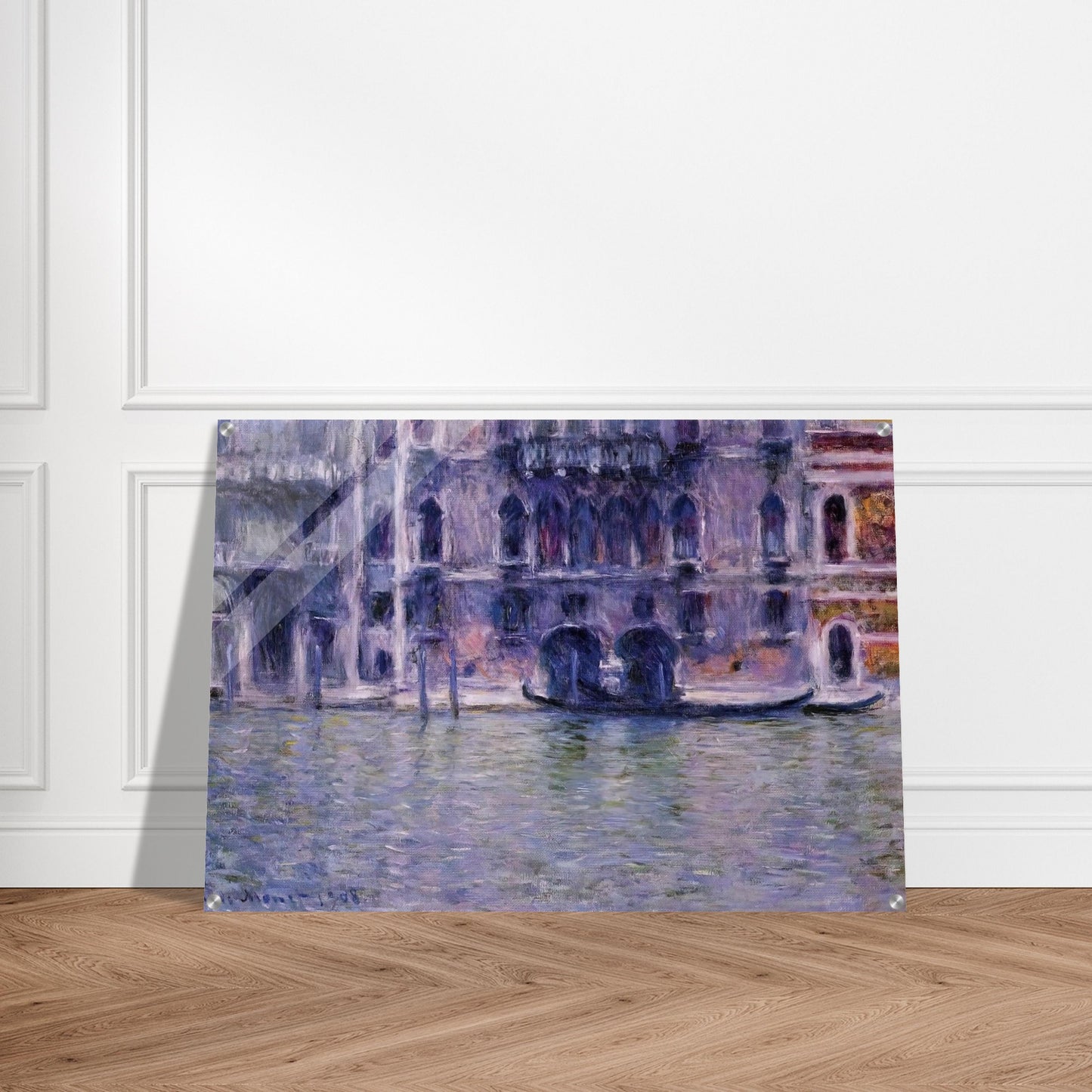 Palazzo da Mulla - claude monet Acrylic Print - 70x100 cm / 28x40″ inches