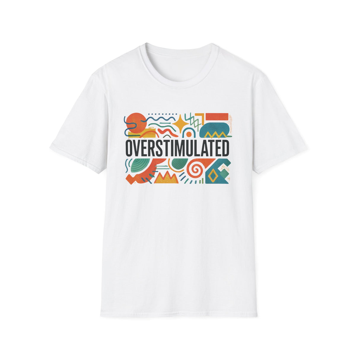 T-shirt "Maman surstimulée" | T-shirt drôle "Maman fatiguée" | Vêtement weirdcore | T-shirt humour Gen Z | T-shirt "Épuisée mais esthétique"