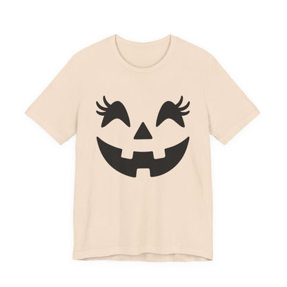 Masque de citrouille Jack O'Lantern Cils Halloween Femmes Filles T-Shirt