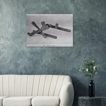 Röyi - 1945 - Gyula Kosice Brushed Aluminum Print - 70x100 cm / 28x40 inches | Gyula Kosice Aluminum Print | Gyula Kosice Prints