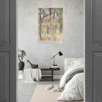 In the Woods - Paul Cézanne Brushed Aluminum Print - 70x100 cm / 28x40 inches | Paul Cézanne Aluminum Print | Paul Cézanne Prints