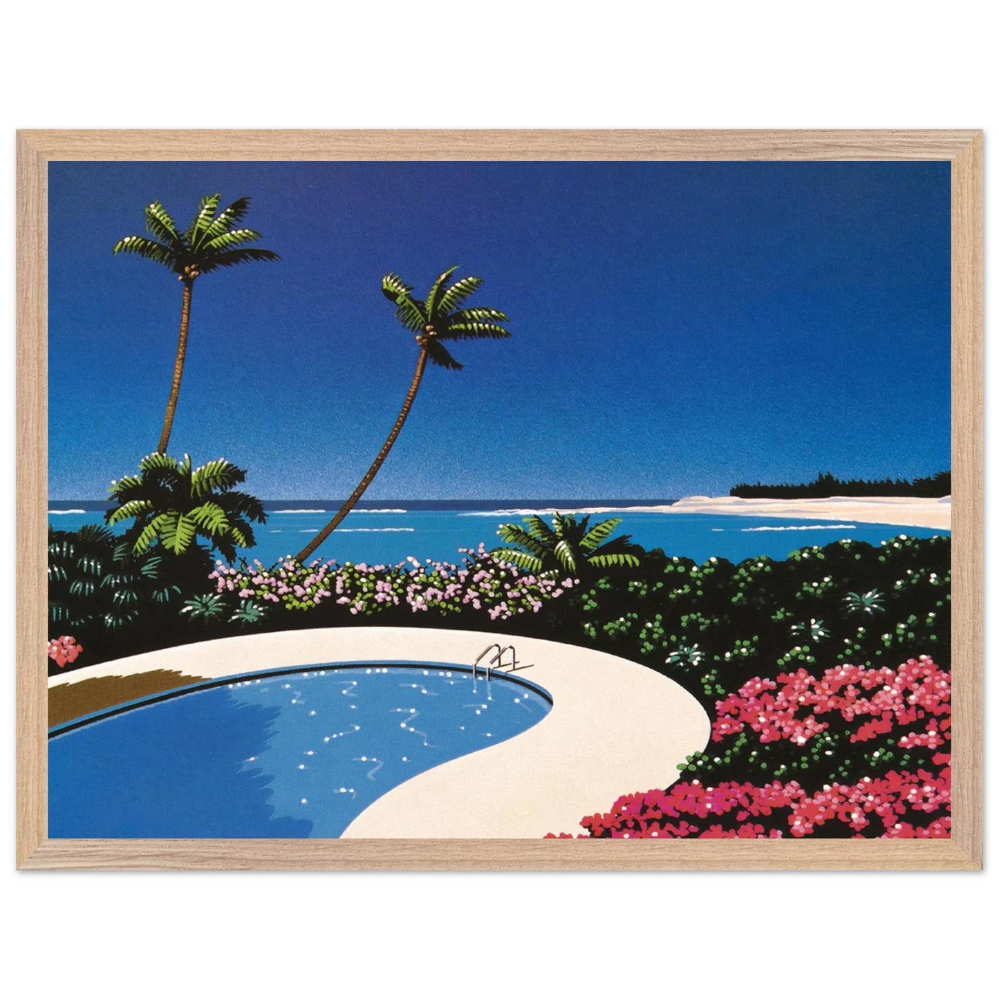 Hiroshi Nagai - Fall of Sound Wall Art - 60x80 cm / 24x32 inches - Fine Art Poster - -