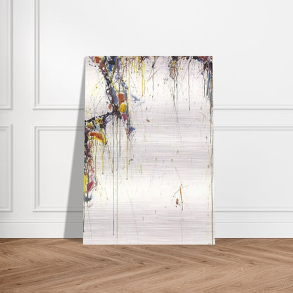 Japan Line Series No. 1  Composition  - Sam Francis Brushed Aluminum Print - 70x100 cm / 28x40 inches | Sam Francis Aluminum Print | Sam Francis Prints