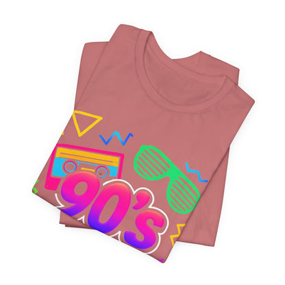 Musique old school des années 90 - ambiance arcade Classique années 90 Rétro Vintage. Années 1990 Les années 90 J'adore les années 90 T-Shirt