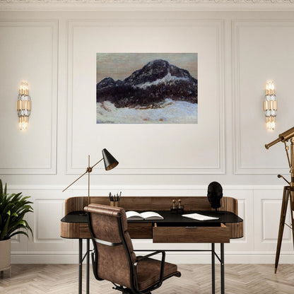 Mount Kolsaas 2 - claude monet Brushed Aluminum Print - 70x100 cm / 28x40 inches | claude monet Aluminum Print | claude monet Prints