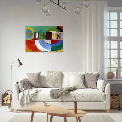 DUBONNET - Sonia Delaunay Brushed Aluminum Print - 70x100 cm / 28x40 inches | Sonia Delaunay Aluminum Print | Sonia Delaunay Prints