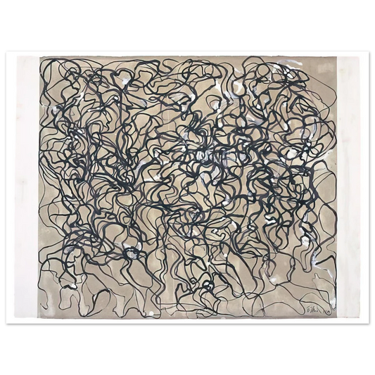 Brice Marden - Long Letter 1 - 2009  75x100 cm / 30x40inches Fine Art Poster