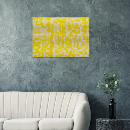 Yellow Painting - 1949 - Ad Reinhardt Brushed Aluminum Print - 70x100 cm / 28x40 inches | Ad Reinhardt Aluminum Print | Ad Reinhardt Prints