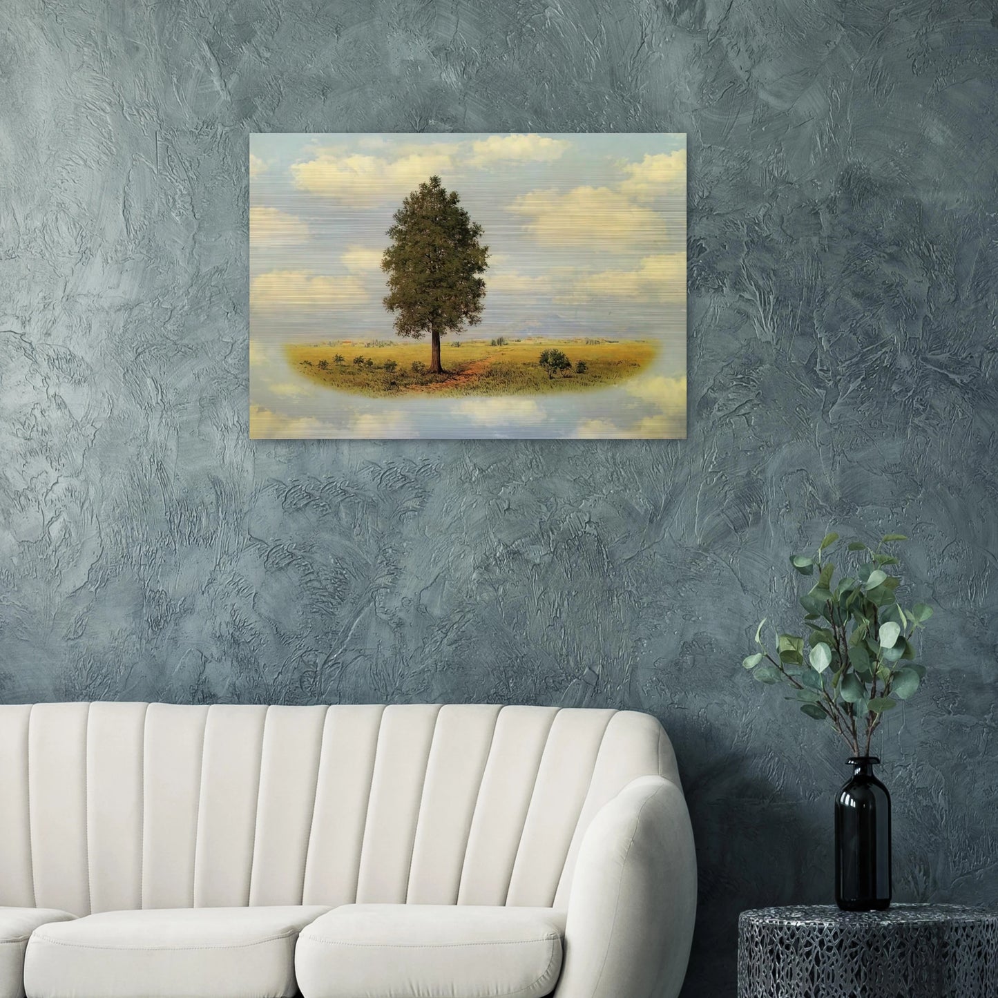 TERRITORY 1957 - Rene Magritte Brushed Aluminum Print - 70x100 cm / 28x40 inches | Rene Magritte Aluminum Print | Rene Magritte Prints