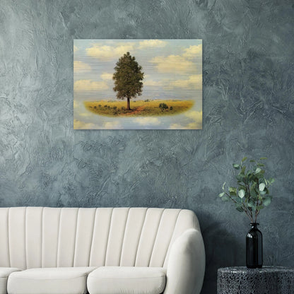 TERRITORY 1957 - Rene Magritte Brushed Aluminum Print - 70x100 cm / 28x40 inches | Rene Magritte Aluminum Print | Rene Magritte Prints