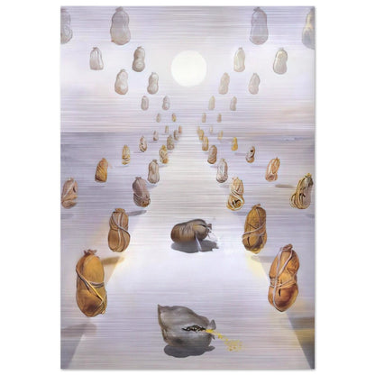 THE PATH OF ENIGMAS SECOND VERSION - Salvador Dali Brushed Aluminum Print - 70x100 cm / 28x40 inches | Salvador Dali Aluminum Print | Salvador Dali Prints
