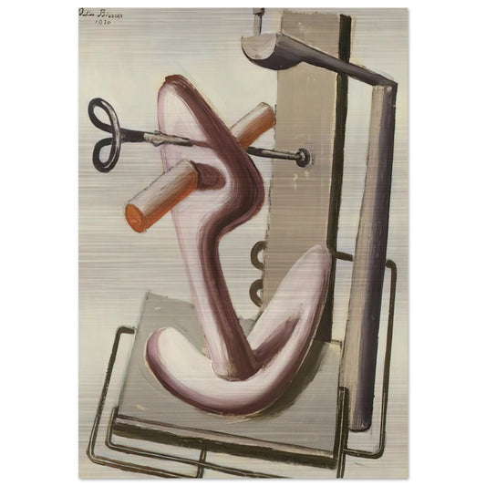 Astrazione - 1930 - Julius Bissier Brushed Aluminum Print - 70x100 cm / 28x40 inches | Julius Bissier Aluminum Print | Julius Bissier Prints